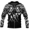 Awesome hoodie 3d all print White Tiger Tattoo for Men and Women, T-Shirt, Zip Hoodies, Sweatshirt NQ187