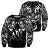 Awesome hoodie 3d all print White Tiger Tattoo for Men and Women, T-Shirt, Zip Hoodies, Sweatshirt NQ187