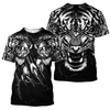 Awesome hoodie 3d all print White Tiger Tattoo for Men and Women, T-Shirt, Zip Hoodies, Sweatshirt NQ187
