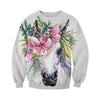 3D All Over Printed Unicorn and Flower Art Shirts and Shorts