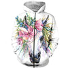 3D All Over Printed Unicorn and Flower Art Shirts and Shorts