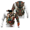 Awesome hoodie 3d all print Oni Mask White for Men and Women, T-Shirt, Zip Hoodies, Sweatshirt NQ134
