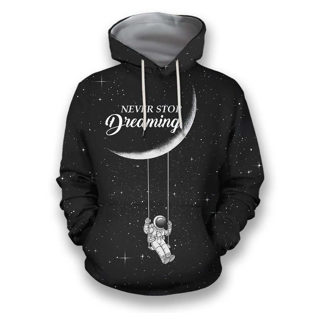 3D all over print astronut dreaming outerspace