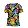 3D All Over Print Colorful Lion for Men and Women, T-Shirt, Zip Hoodies, Sweatshirt HBC0027