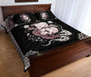 Awesome Hoodied Treble Clef And Hummingbirds Quilt Bed Set  Little Dragon  HDQ017