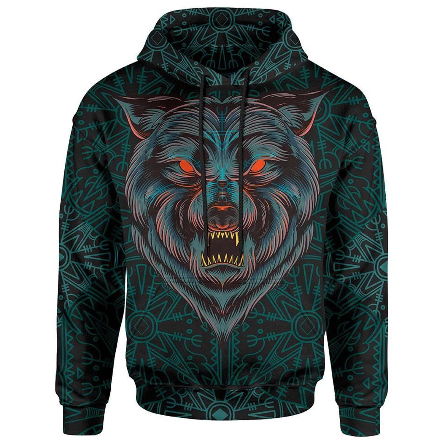 All Over Print Love Wolf for Men and Women, T-Shirt, Zip Hoodies, Sweatshirt HBC0088