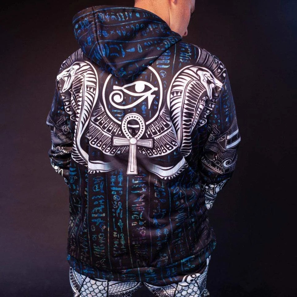 Awesome hoodie- Horus Pullover Hoodie Over Printed for Men and Women Hoodie TH030