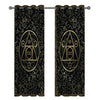 Awesome hoodie - 3D Window Drapes Geometric Living Room Grommet THC029