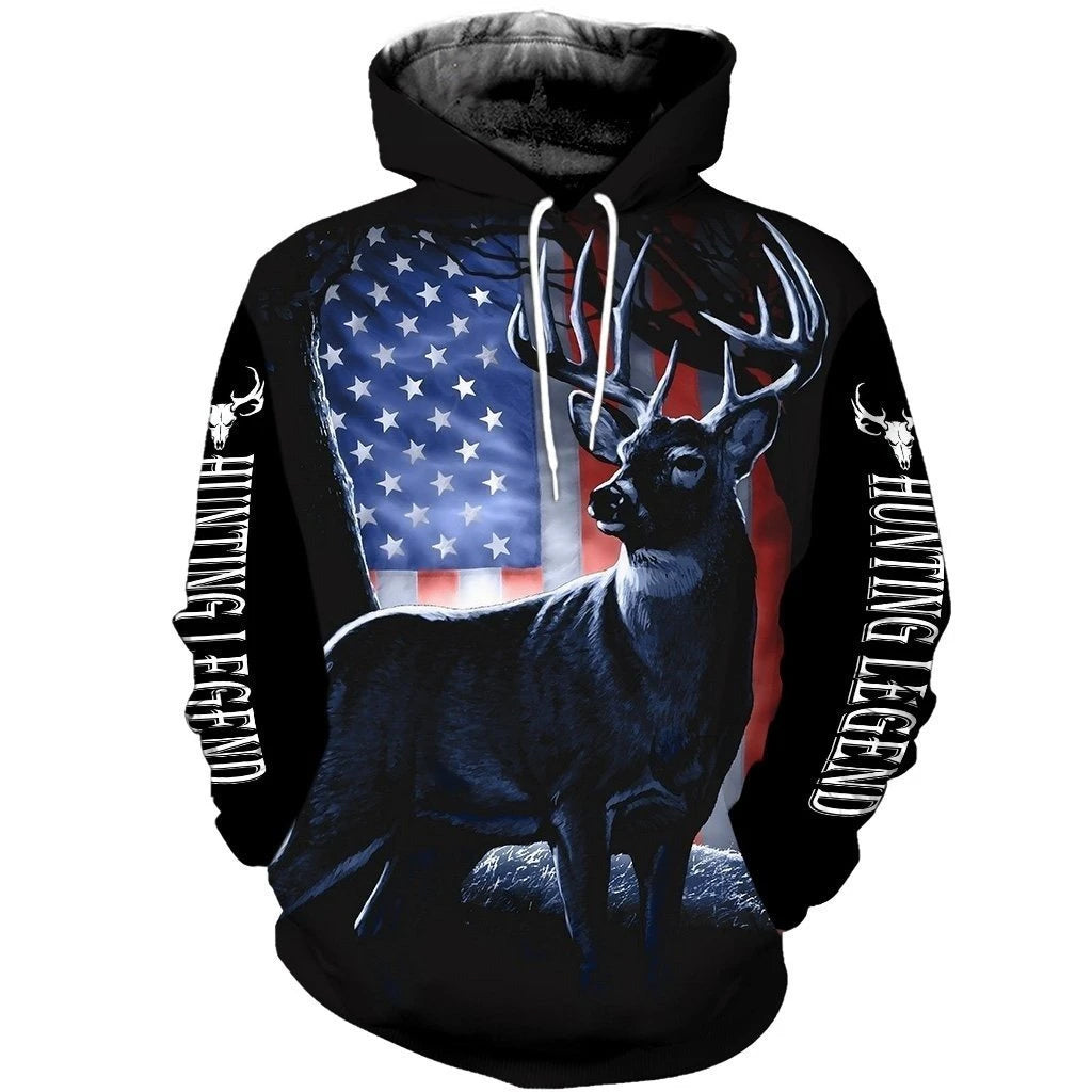Awesome Hoodie American Deer Legend for Men and Women HBC232