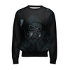 Awesome Hoodie Black Skull for Women HBC164