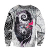Awesome hoodie- Gray Wolf Tattoo 3D Over Printed Hoodie Cloak  for Men and Women Hoodie TH014