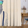 Awesome hoodies - Vivid Deer Antler Funny Curtains - QK3208
