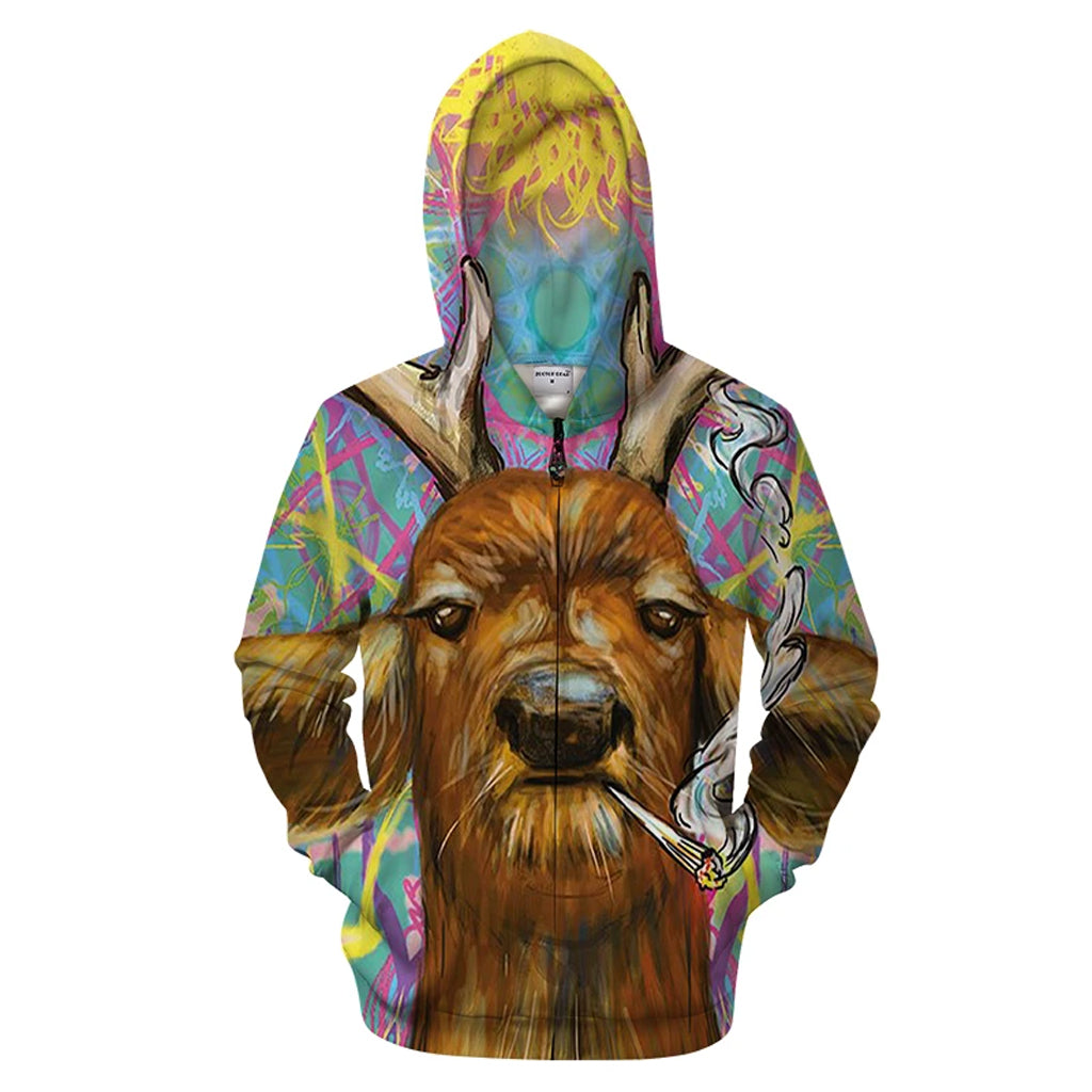 Awesome Hoodie Deer for Men and Women HBC212