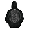 Awesome hoodied 3D ALL Print Viking Pullover Hoodie, Odin Helm Of Awe Runes  FORMen and Women- VN0065