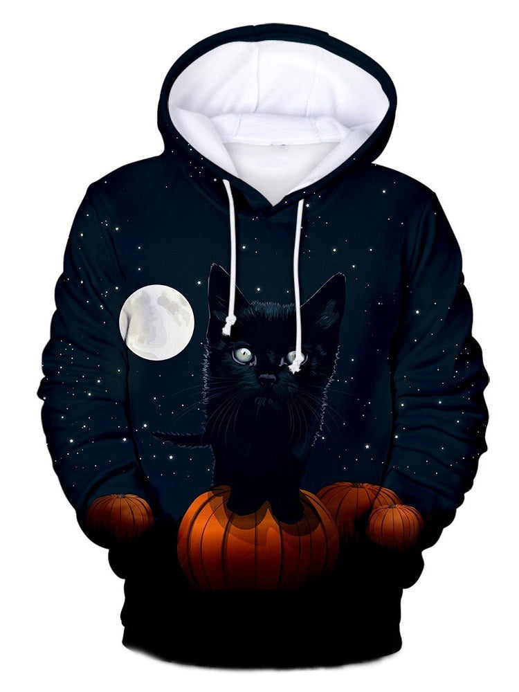 Awesome hoodie-Printed 3D Fleece Pullover Spring Halloween Costume Hoodies TH075