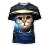 3D all over print Cute Cat Astronaut