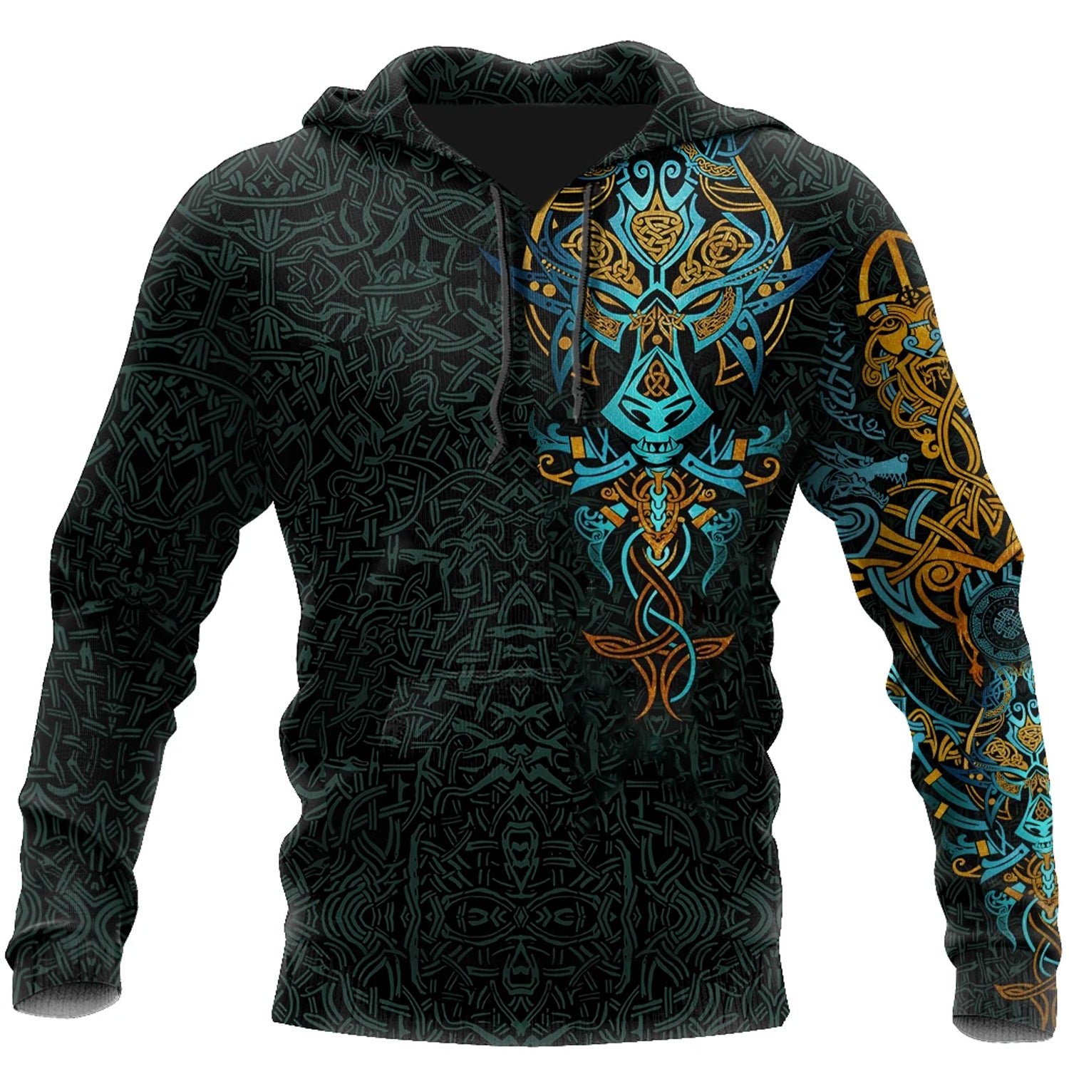 3D All Over Print  Viking Fenrir for Men and Women, T-Shirt, Zip Hoodies, Sweatshirt HBC0019