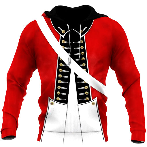 Awesome Hoodies 3D All Over Print  Revolutionary War Uniform for Men and Women Hoodie, T-Shirt, Zip Hoodies, Short.