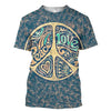 Awesome Hoodie 3D All Over Hippie Peace Love for Men and Women Hoodie, T-Shirt, Zip Hoodies, Sweatshirt HBC145