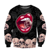 All Over Print Sexy Lip Love Skull for Men and Women, T-Shirt, Zip Hoodies, Sweatshirt HBC0076