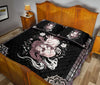 Awesome Hoodied Treble Clef And Hummingbirds Quilt Bed Set  Little Dragon  HDQ017