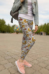 3D All Over Printing yellow Mushroom Hoodie Dress