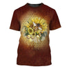 Awesome Hoodie Hippie Bee With Sunflower For Men and Women HBC203