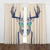 Awesome hoodies - Vivid Deer Antler Funny Curtains - QK3208