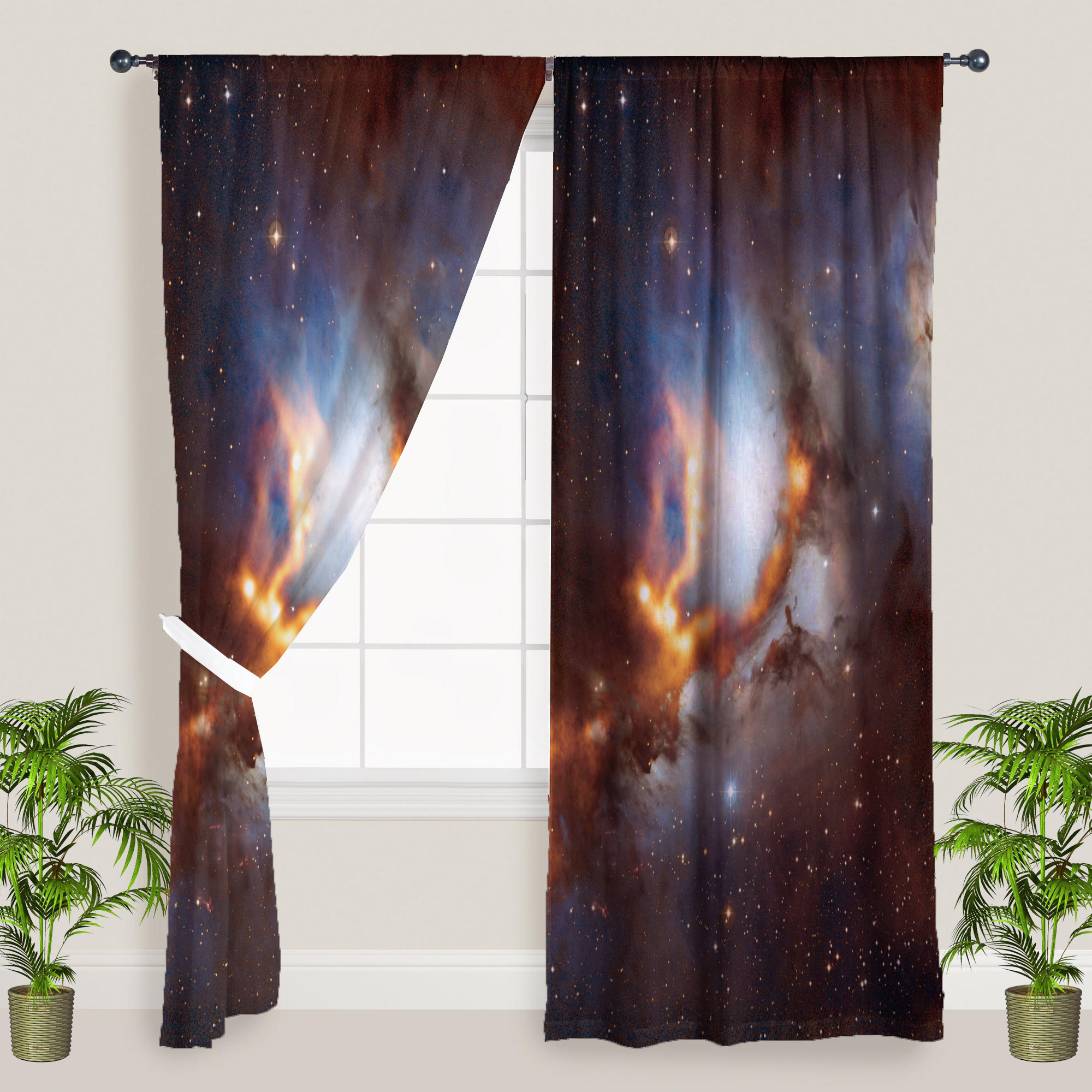Awesome hoodied 3D all print Constellation Curtains  skull - VNC0049