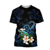 Awesome Hoodie Polynesian Turtle With Plumeria Flowers for Men and Women HBC180