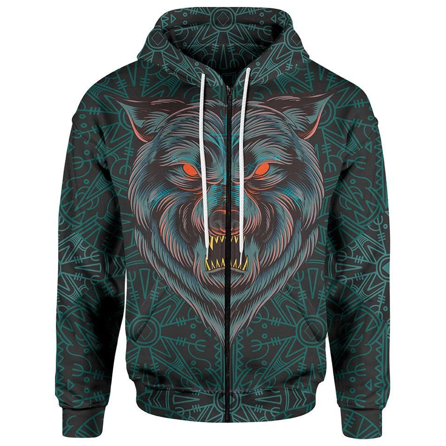 All Over Print Love Wolf for Men and Women, T-Shirt, Zip Hoodies, Sweatshirt HBC0088