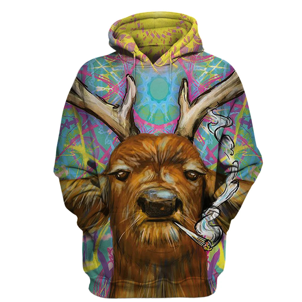 Awesome Hoodie Deer for Men and Women HBC212