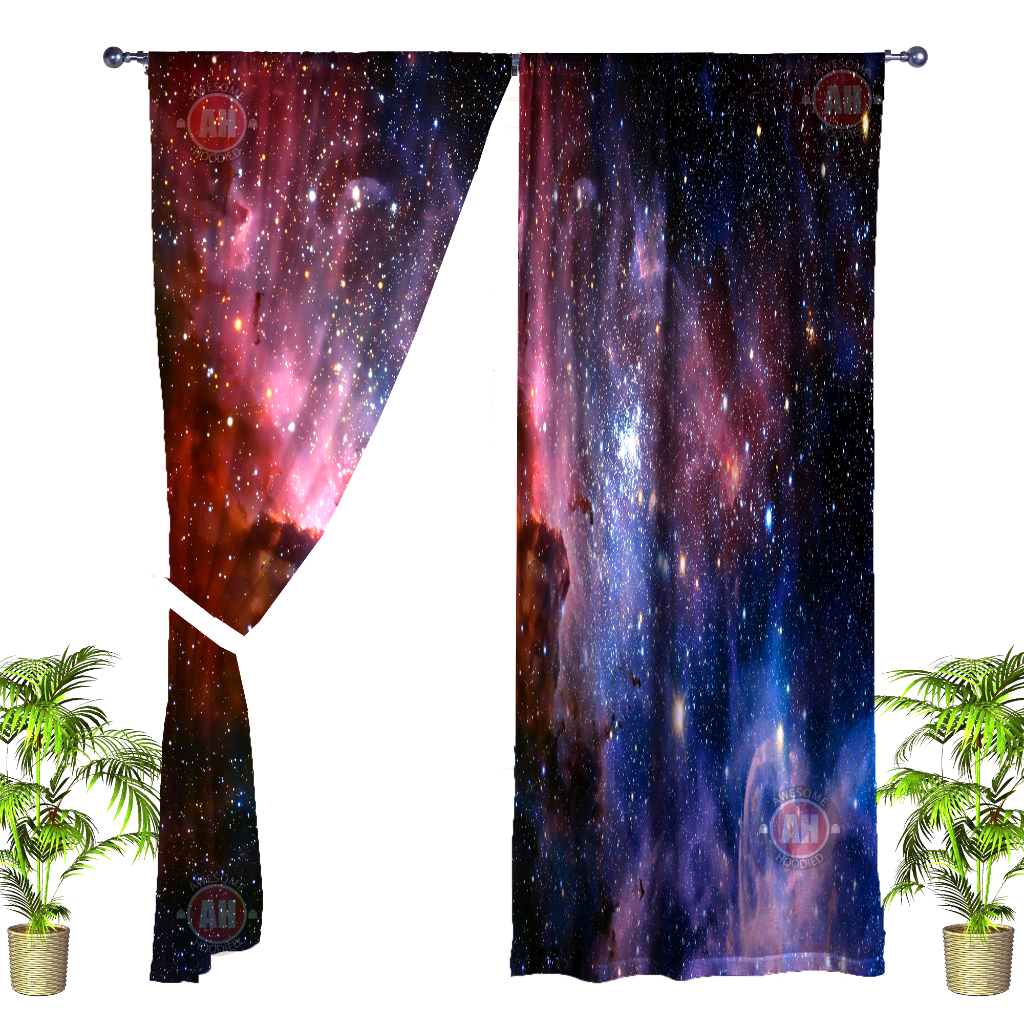 Awesome hoodied 3D all print Constellation Curtains  skull - VNC0048
