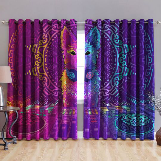 Awesome hoodied Colorful Cat DJ Printed 3D Grommet Window Curtains - HB00067