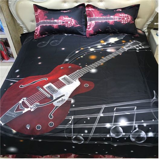 Awesome Hoodies 3D all over print ELECTRIC GUITAR  Bedding SET  very cool  VND