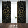 Awesome hoodie - 3D Window Drapes Geometric Living Room Grommet THC029