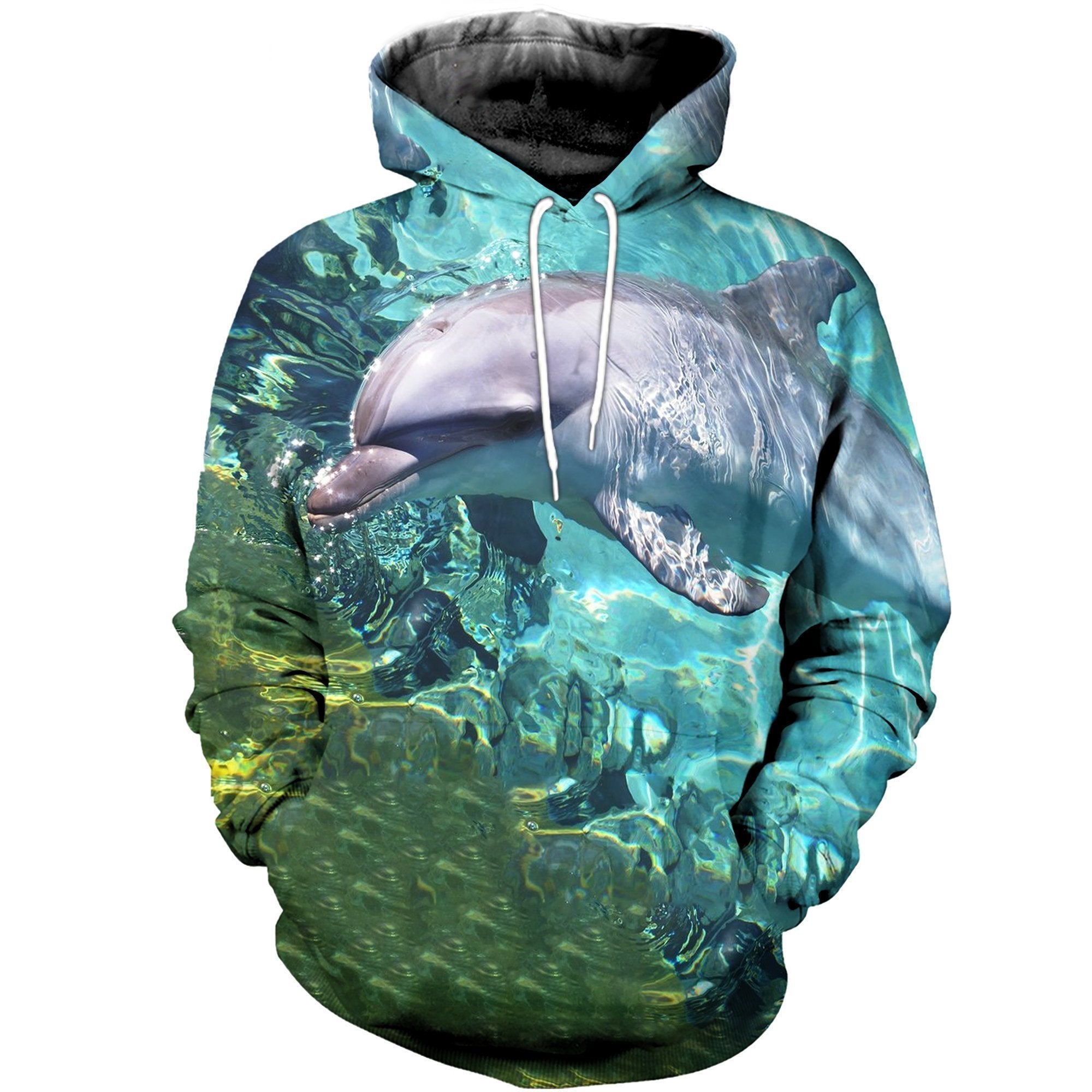 3D printed Dolphin In Ocean T-shirt Hoodie SCTK060418