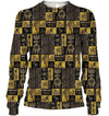 All Over Printed Egyptian God And Symbols