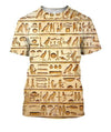 All Over Printed Ancient Egyptian Words