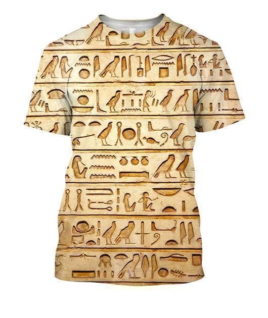 All Over Printed Ancient Egyptian Words