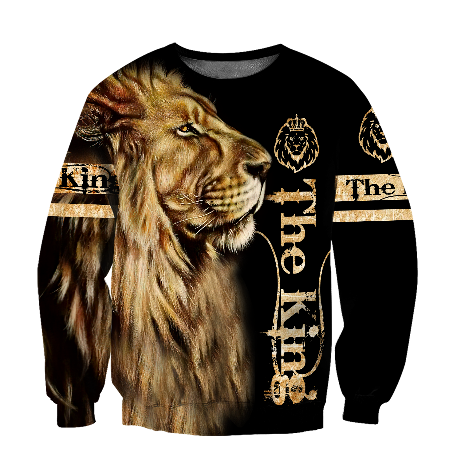 3D All Over King Lion Hoodies for Men and Women, T-Shirt, Zip Hoodies, Sweatshirt DTK004