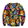 3D All Over Print Colorful Lion for Men and Women, T-Shirt, Zip Hoodies, Sweatshirt HBC0027