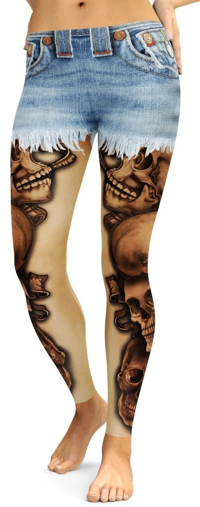 Awesome Hoodied - Shorts and Tattoos Leggings - QK4003