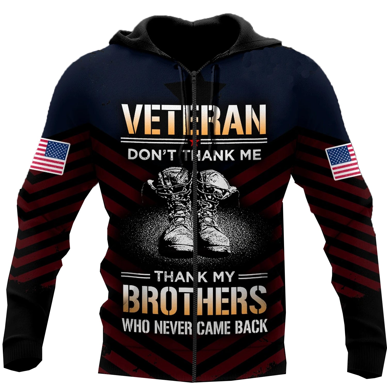 All Over Veteran for Men and Women, T-Shirt, Zip Hoodies, Sweatshirt HBC110
