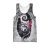 Awesome hoodie- Gray Wolf Tattoo 3D Over Printed Hoodie Cloak  for Men and Women Hoodie TH014