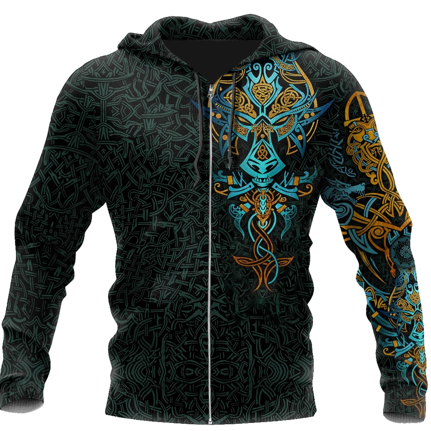 3D All Over Print  Viking Fenrir for Men and Women, T-Shirt, Zip Hoodies, Sweatshirt HBC0019
