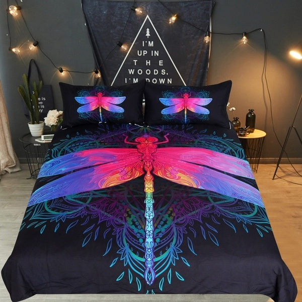 Awesome Hoodies 3D all over print DRAGONFLY  Bedding SET  very cool  VND