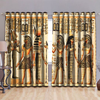 Awesome hoodied Egypt Printed 3D Grommet Window Curtains - HB00069