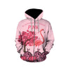 Awesome Hoodie Pink Flamingo for Men and Women HBC272