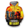 All over printed firefighter shirt Hb1